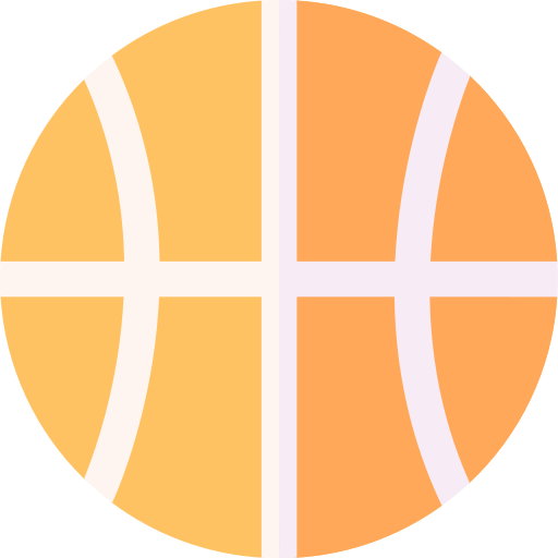 Баскетбол Basic Rounded Flat иконка