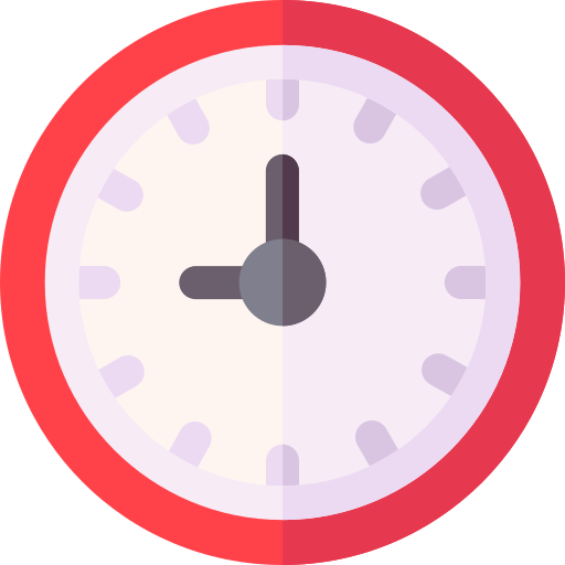 Clock Basic Rounded Flat icon