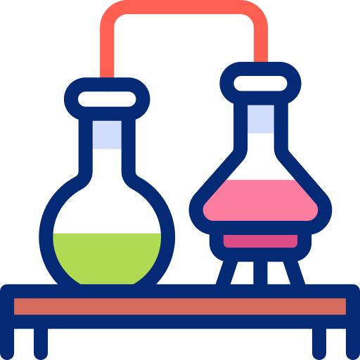 química Basic Accent Lineal Color icono