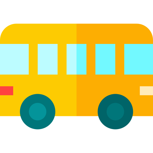 バス Basic Straight Flat icon