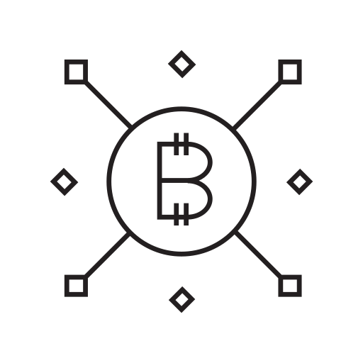 bitcoina Generic outline ikona