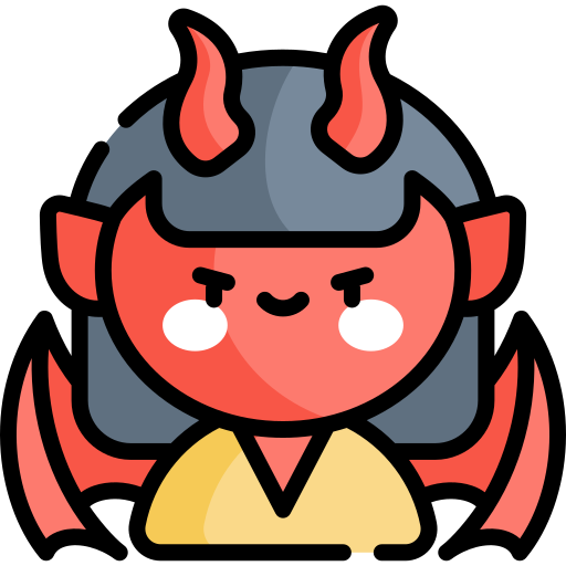 Devil Kawaii Lineal color icon