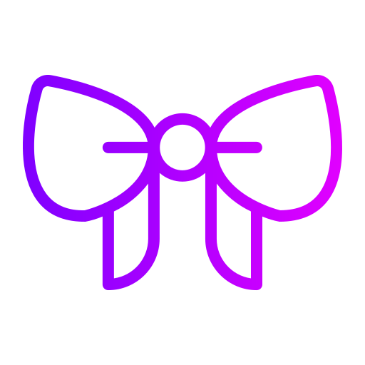vlinderdas Generic gradient outline icoon