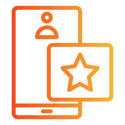 Online review Generic gradient outline icon