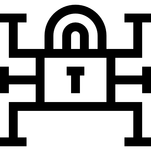 kłódka Basic Straight Lineal ikona