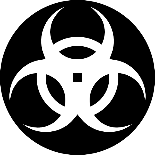 rischio biologico Basic Straight Filled icona