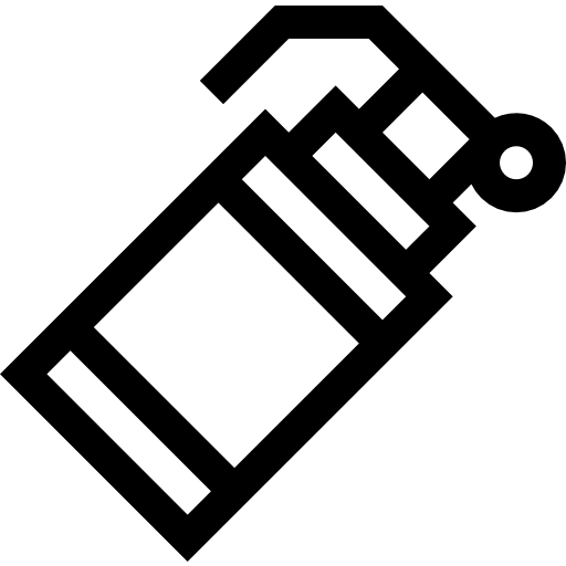 grenade Basic Straight Lineal Icône