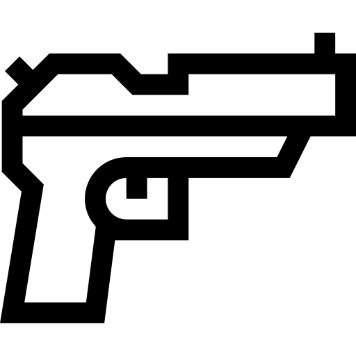 ハンドガン Basic Straight Lineal icon