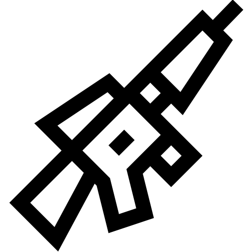 소총 Basic Straight Lineal icon