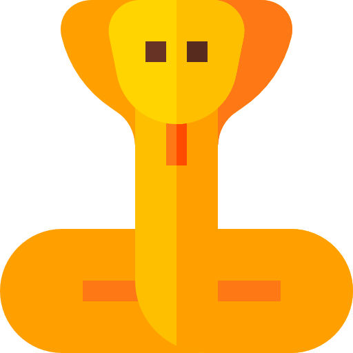 serpiente Basic Straight Flat icono