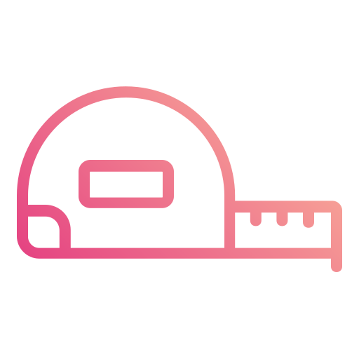 측정 테이프 Generic gradient outline icon