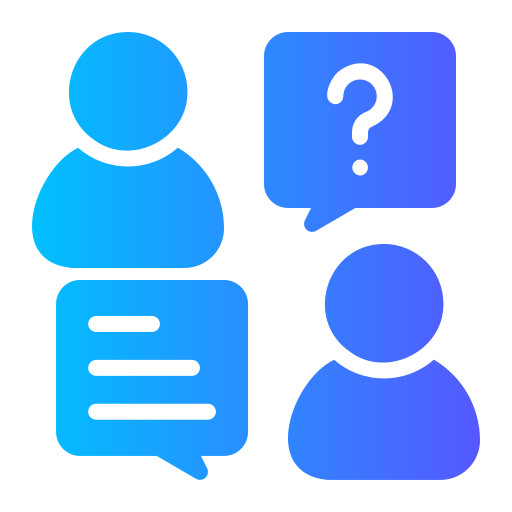 Interview Generic gradient fill icon