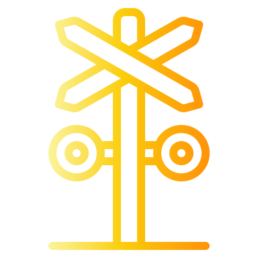 segnale stradale Generic gradient outline icona