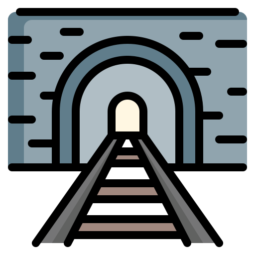tunnel Generic color lineal-color icona