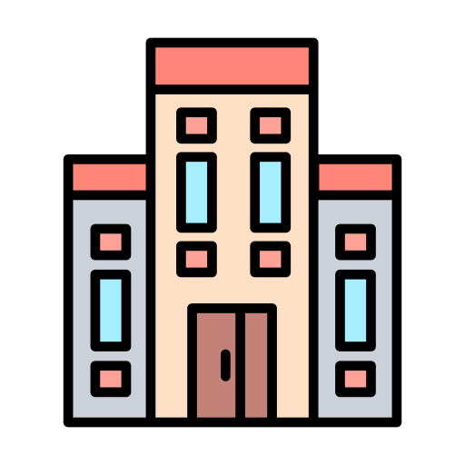 Apartment building Generic color lineal-color icon