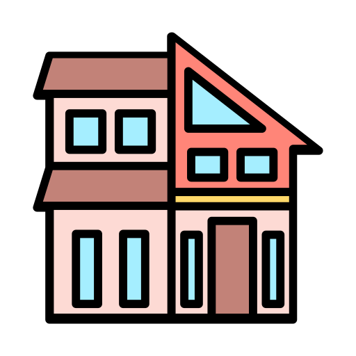 Mansion Generic color lineal-color icon