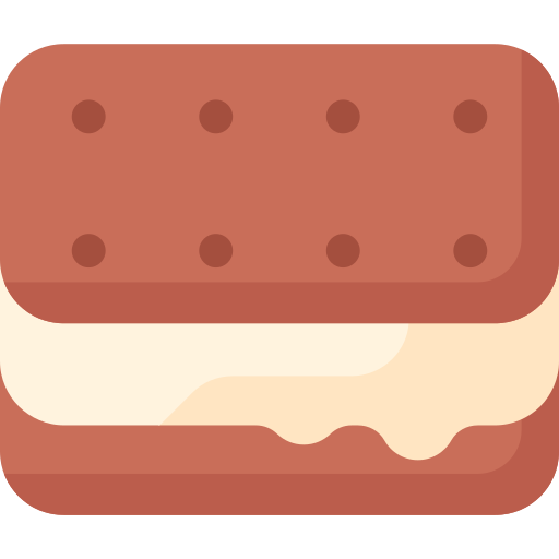 Ice cream sandwich Special Flat icon