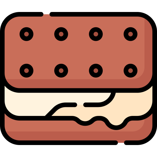 Ice cream sandwich Special Lineal color icon