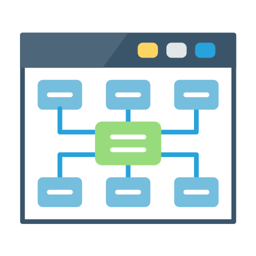 sitemap Generic color fill icoon