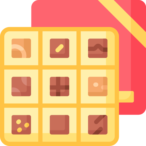 pudełko czekoladowe Special Flat ikona