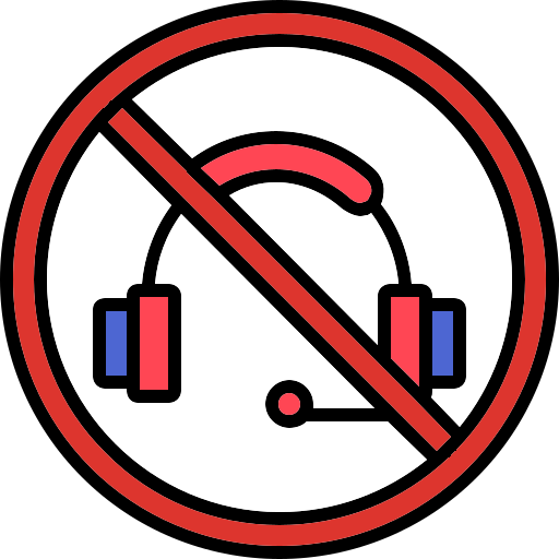 No headphones Generic color lineal-color icon