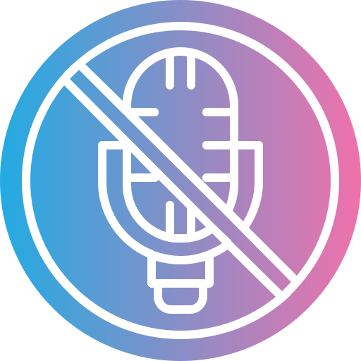 No microphone Generic gradient fill icon
