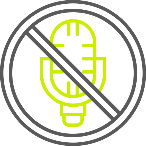 No microphone Generic color outline icon