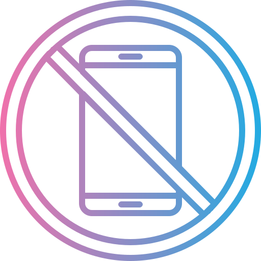 No smartphones Generic gradient outline icon