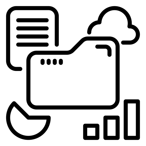 데이터 수집 Generic black outline icon