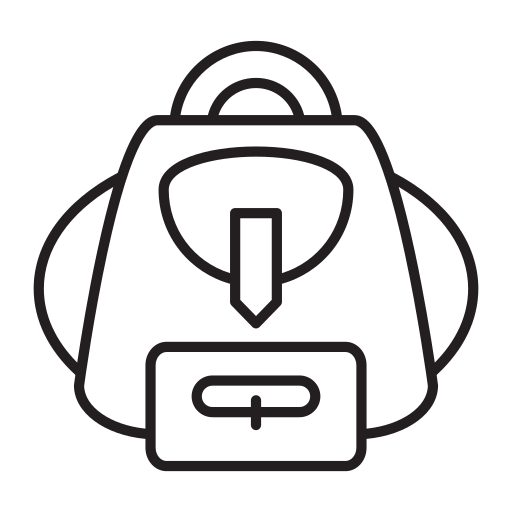 Backpack Generic outline icon
