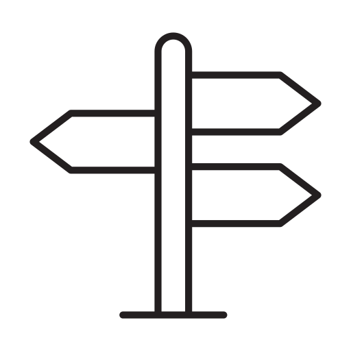 Road sign Generic outline icon
