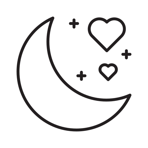 Луна Generic outline иконка