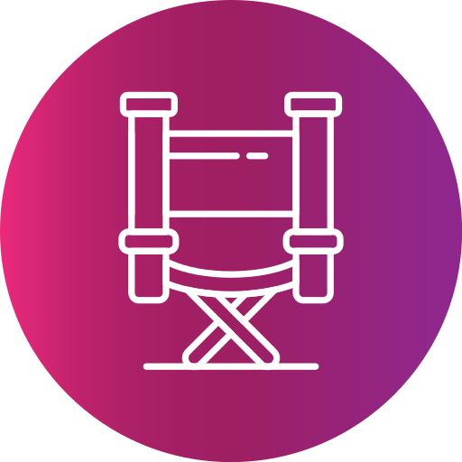 Directors chair Generic gradient fill icon