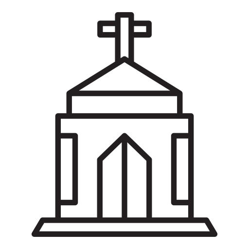 kerk Generic outline icoon