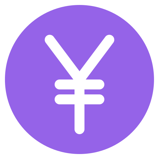 simbolo dello yen Generic color lineal-color icona