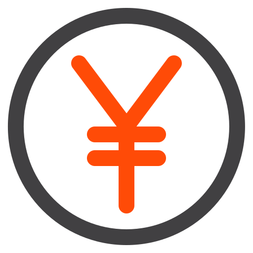 symbole du yen Generic color outline Icône