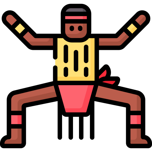 danza tribal Special Lineal color icono