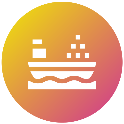 statek towarowy Generic gradient fill ikona