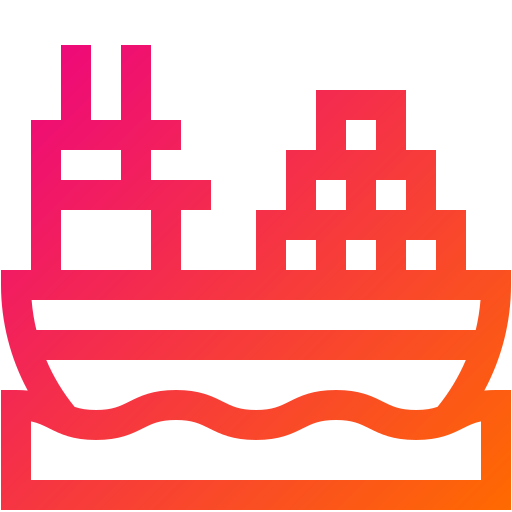 Грузовое судно Generic gradient outline иконка