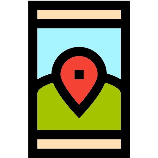 mobiele locatie Generic color lineal-color icoon