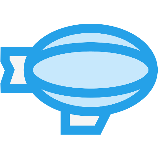 Airship Generic color lineal-color icon