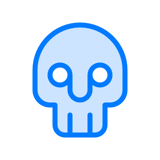 meksykańska czaszka Vitaliy Gorbachev Blue ikona