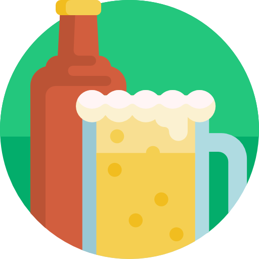 cerveza Detailed Flat Circular Flat icono