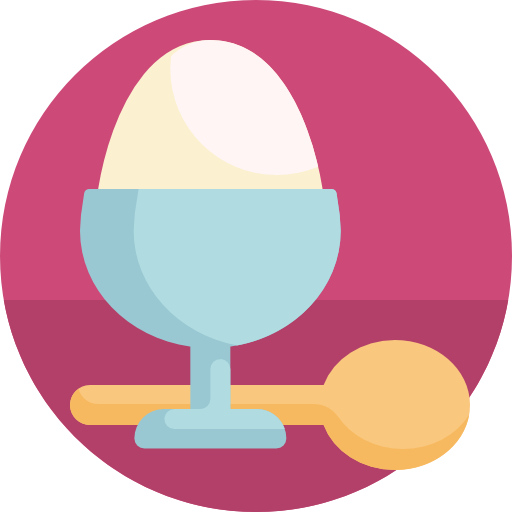 Boiled egg Detailed Flat Circular Flat icon