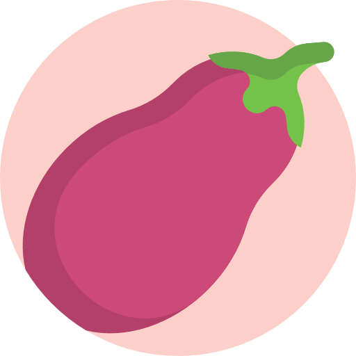 Eggplant Detailed Flat Circular Flat icon