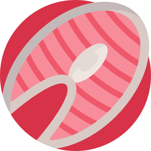 zalm Detailed Flat Circular Flat icoon