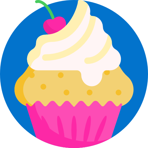 cupcake Detailed Flat Circular Flat icona