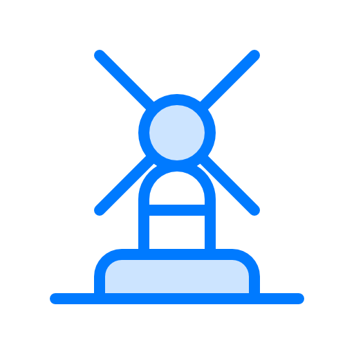 風車 Vitaliy Gorbachev Blue icon