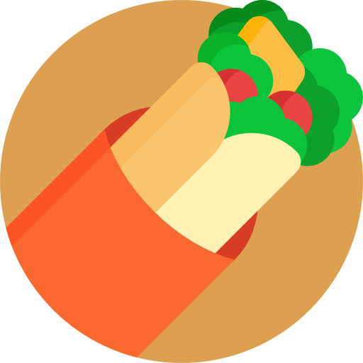 burrito Detailed Flat Circular Flat icono