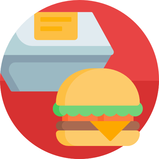 hamburger Detailed Flat Circular Flat Icône